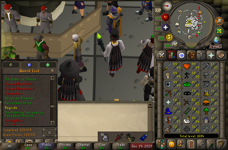 200QP 1600+ total level account